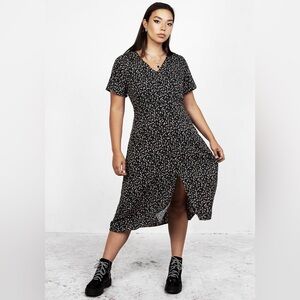Disturbia Black and White Midi Dress